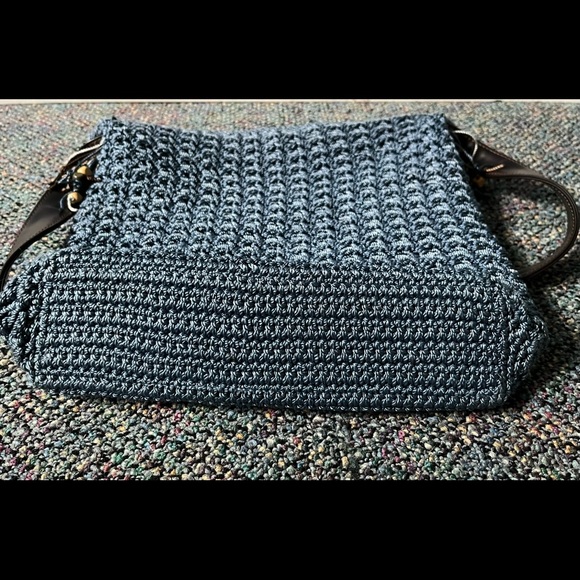 The SAK crochet bag with leather strap - Picture 6 of 12